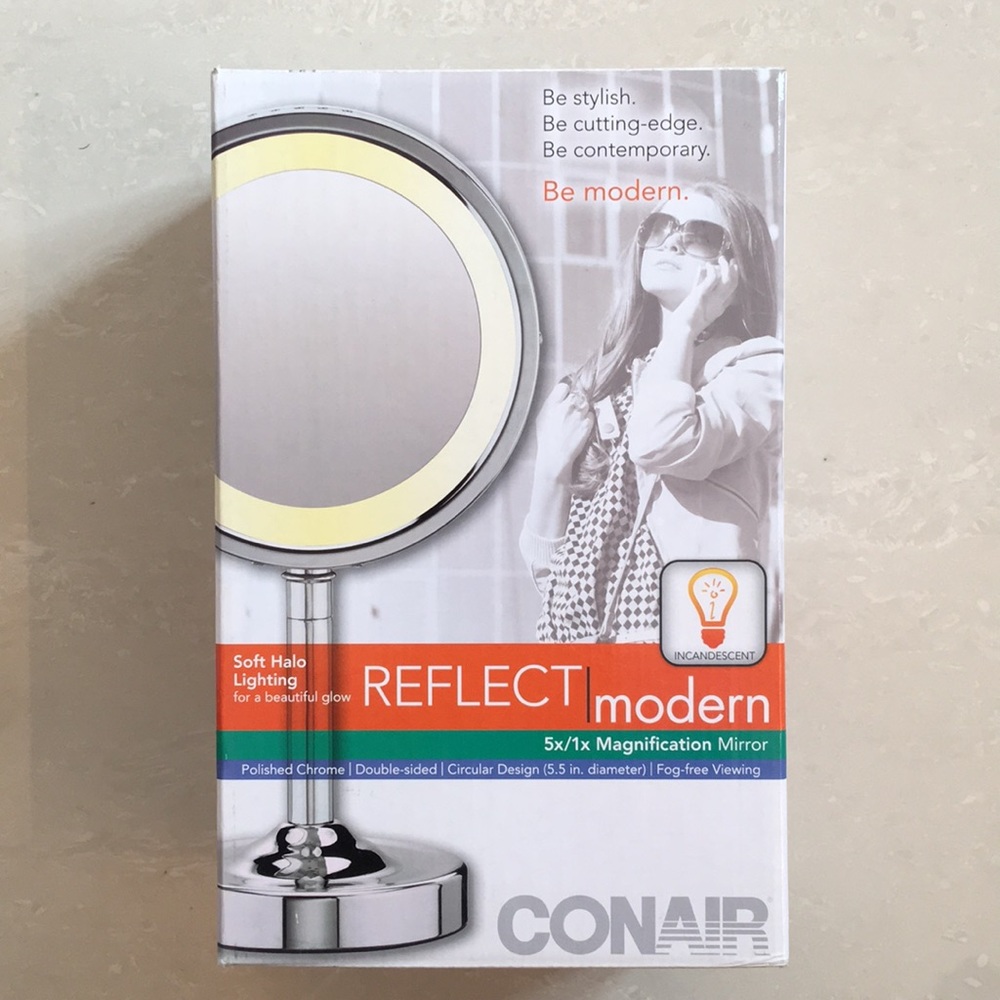 ConAir Reflect Modern 5x/1x Magnification Mirror